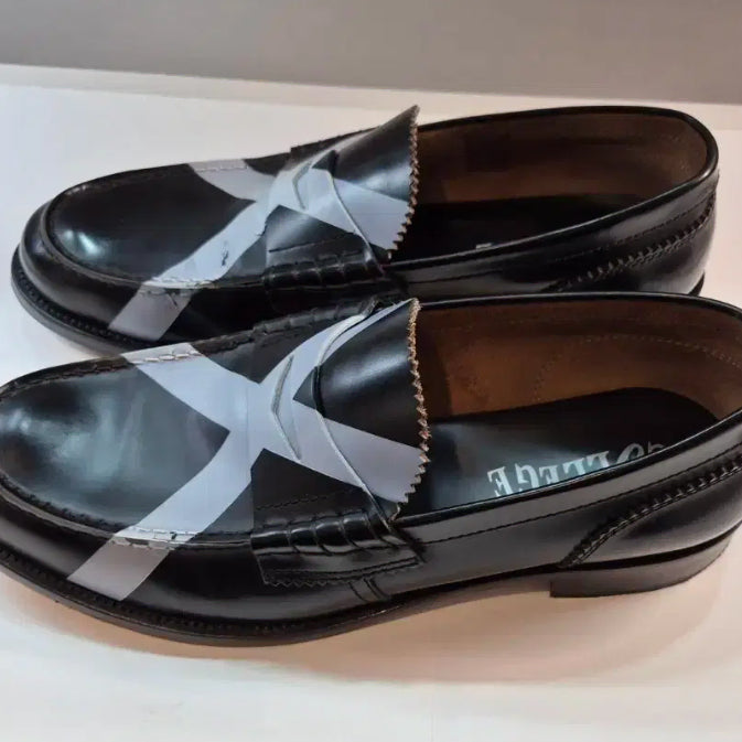 [BUNJANG] COLLEGE CWL1380X Genuine Leather Loafers / COLLEGE 1380X 로퍼 블랙화이트 280
