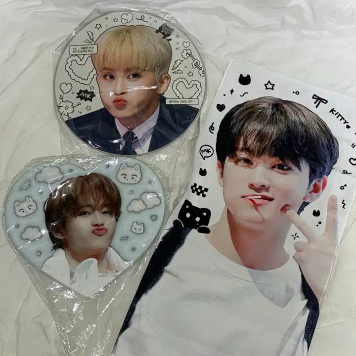 [BUNJANG] NCT Mark Uchiwa &amp; Slogan Bundle Set / 엔시티 마크 우치와&amp;슬로건 일괄 판매합니다 !(무료배송)