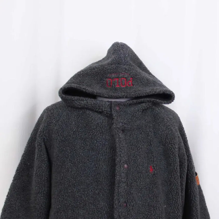 [BUNJANG] Polo Ralph Lauren Sherpa Hooded Jacket / 폴로 랄프로렌 남성 뽀글이 캐쥬얼 쉐르파 후드 점퍼 상상샵