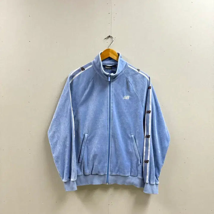 [BUNJANG] New Balance Velour Velvet Jersey Track Top / 공용 M / 뉴발란스 벨로아 벨벳 져지 집업 트랙탑