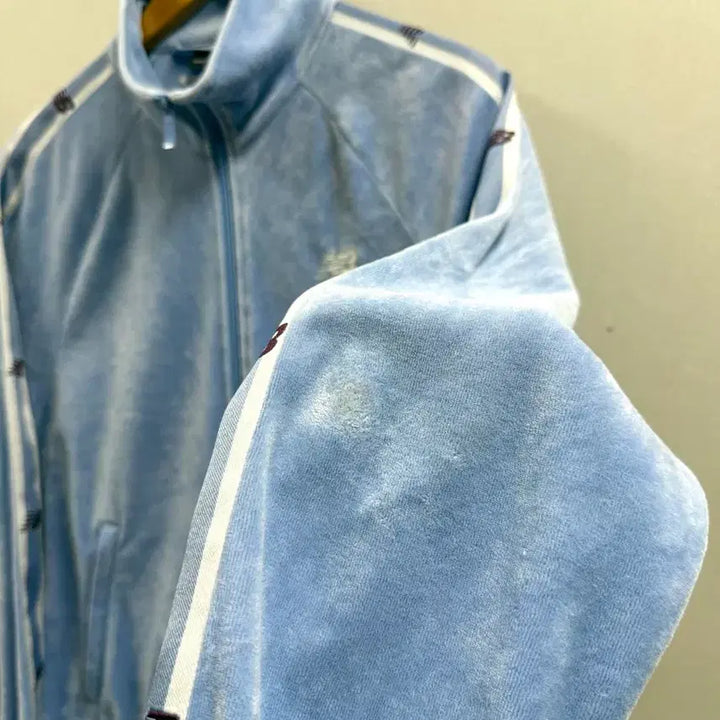 [BUNJANG] New Balance Velour Velvet Jersey Track Top / 공용 M / 뉴발란스 벨로아 벨벳 져지 집업 트랙탑