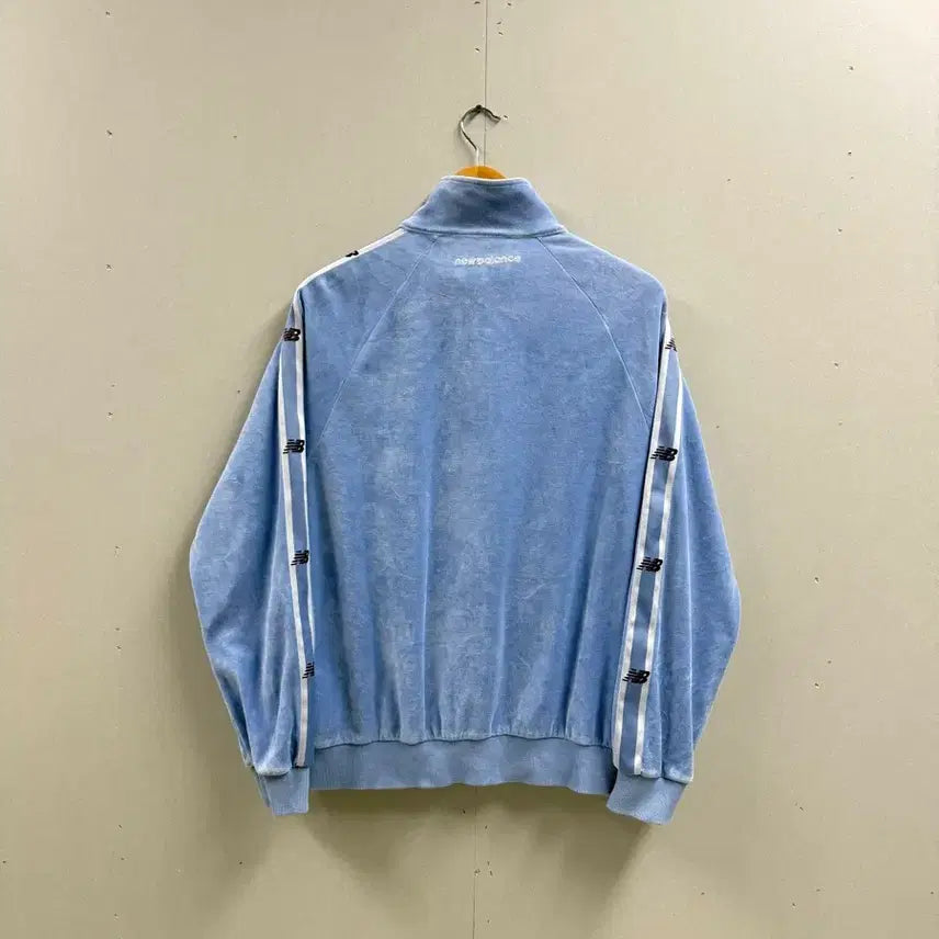 [BUNJANG] New Balance Velour Velvet Jersey Track Top / 공용 M / 뉴발란스 벨로아 벨벳 져지 집업 트랙탑