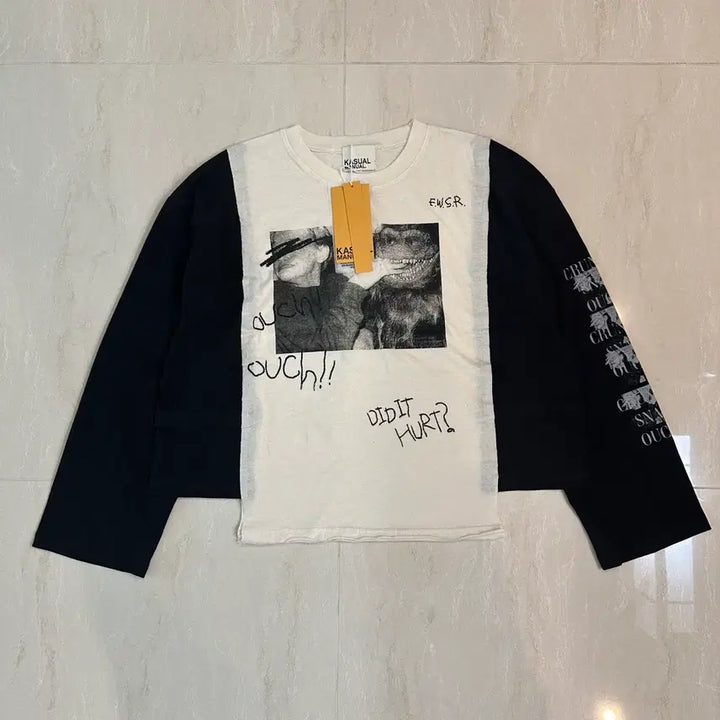 [BUNJANG] Casual Manual Oops T-shirt (Black) / 캐주얼 매뉴얼 웁스티셔츠 검정