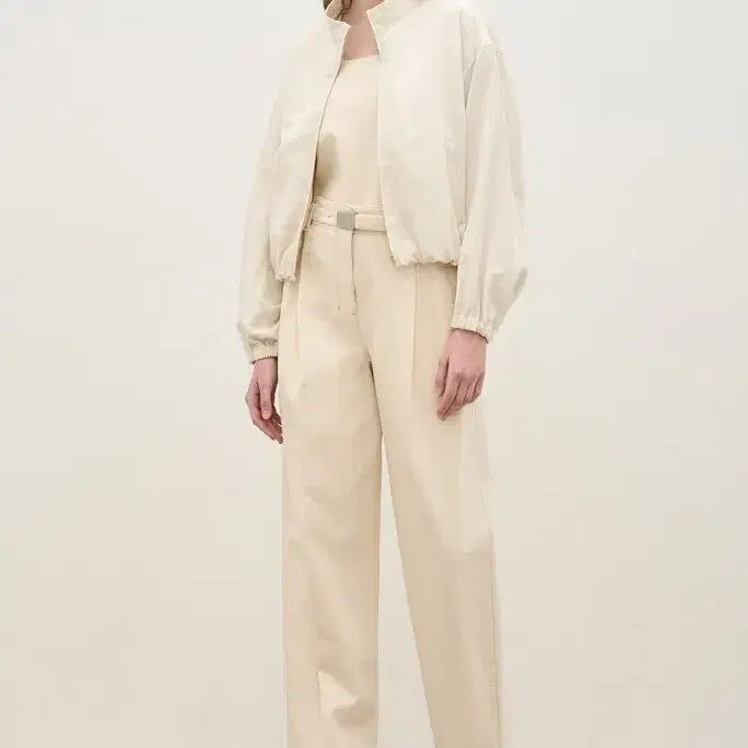 [SOLD OUT] 더캐시미어 린넨 모크넥 블루종