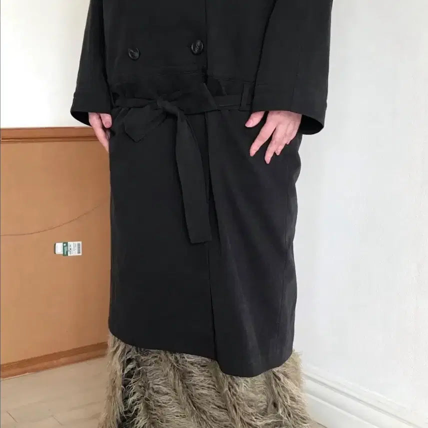 [BUNJANG] Aeongss Low Waist Trench Coat / 에옹쓰 로우웨이스트 트렌치 코트