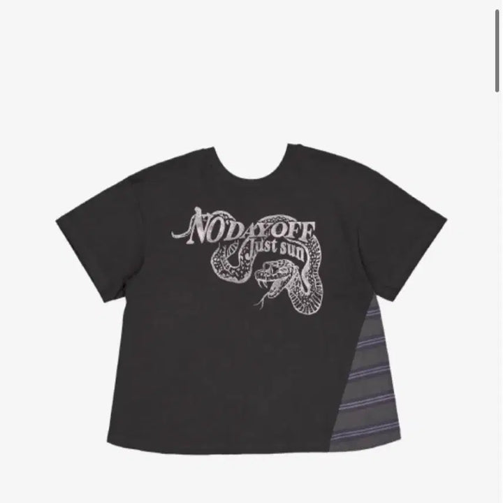 [BUNJANG] Casual Manual Reversible Snake T-Shirt Charcoal / 캐주얼 매뉴얼 리버시블 스네이크 티셔츠 챠콜