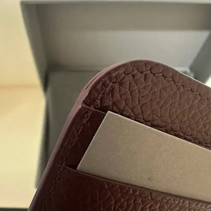 [BUNJANG] Balenciaga Card Wallet Burgundy / 발렌시아가 카드지갑 버건디 새상품 풀박스