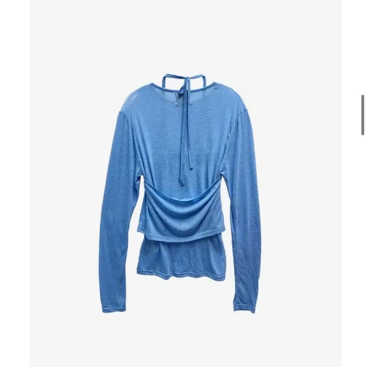 [BUNJANG] Casual Manual Sheer Layered Set Light Blue / 캐주얼 매뉴얼 시어 레이어드 세트 라이트블루