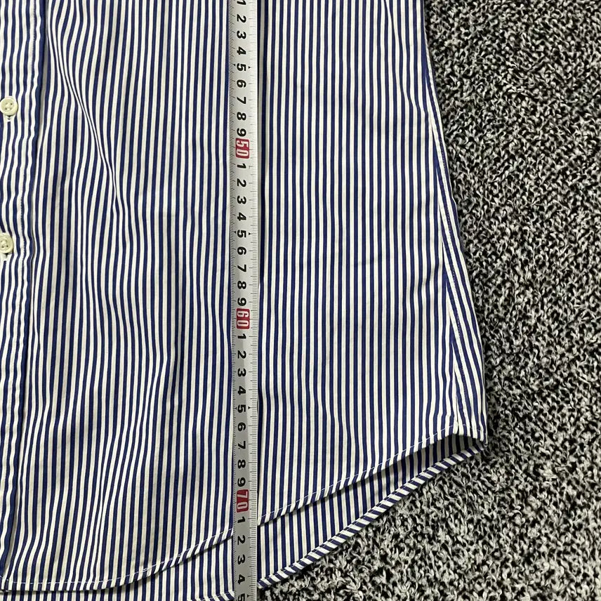 [BUNJANG] Polo Ralph Lauren Striped Custom Fit Shirt / 빈티지9. 폴로랄프로렌 폴로셔츠 커스텀핏 스트라이프 줄무늬 셔츠 블루