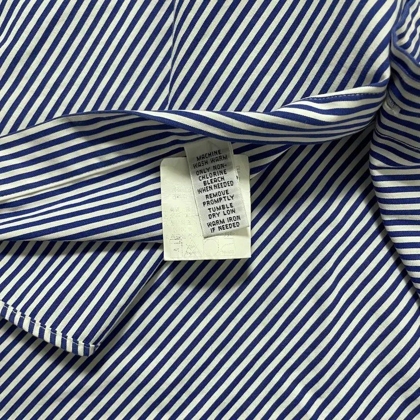 [BUNJANG] Polo Ralph Lauren Striped Custom Fit Shirt / 빈티지9. 폴로랄프로렌 폴로셔츠 커스텀핏 스트라이프 줄무늬 셔츠 블루