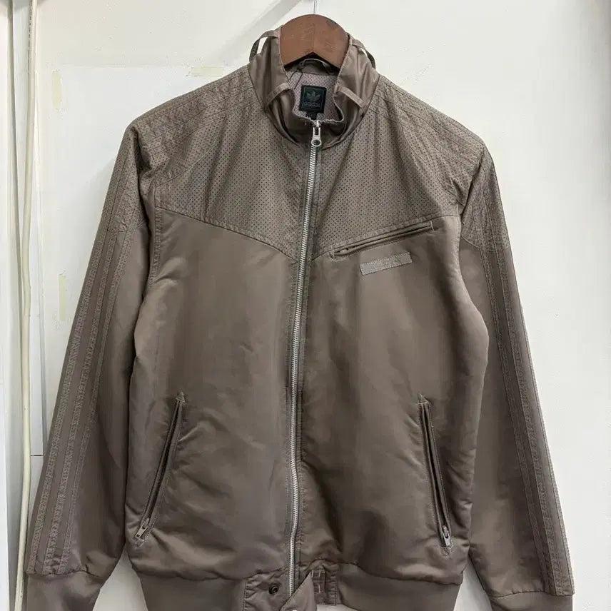 [BUNJANG] Adidas Vintage Nylon Driving Biker Jacket / N128. 아디다스 빈티지 나일론 드라이빙 바이커맛 자켓
