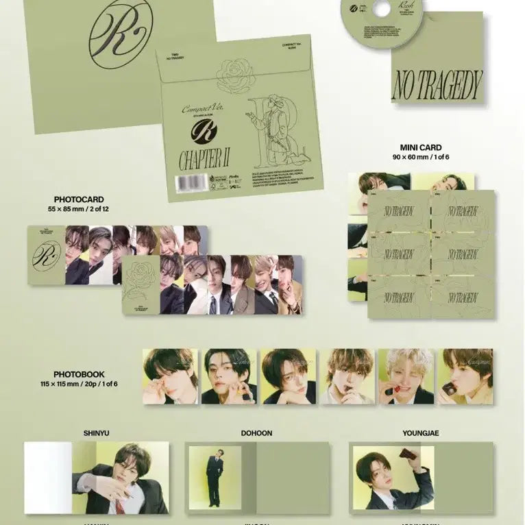 [BUNJANG] TWS 5th Mini Album NO TRAGEDY Compact Split Set (Han Jin Only) / 투어스 한진 tws 미니 5집 NO TRAGEDY 컴팩트 분철