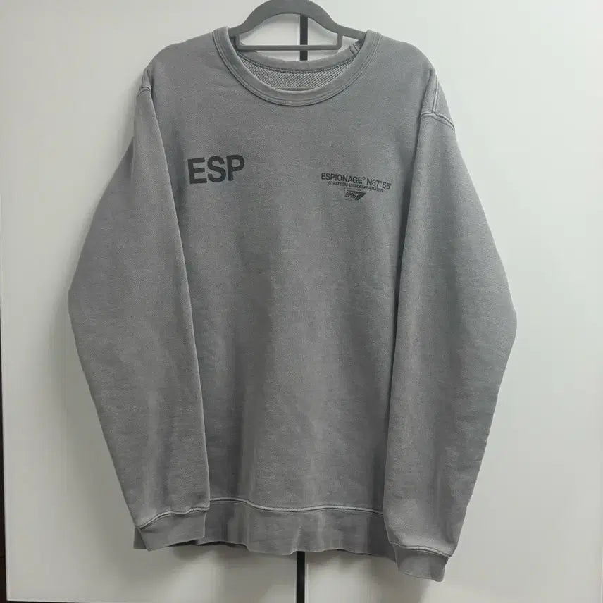[BUNJANG] Espionage Cotton Sweatshirt (L) / 에스피오나지 코튼 맨투맨 (L)