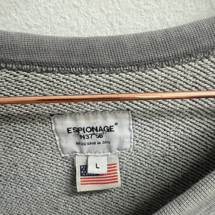[BUNJANG] Espionage Cotton Sweatshirt (L) / 에스피오나지 코튼 맨투맨 (L)