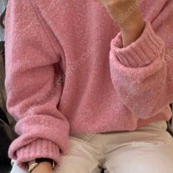 [BUNJANG] Urbanic30 Lyon Knit Melange Pink Women&