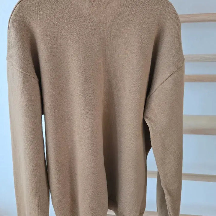 [BUNJANG] Lacoste Brown Wool V-Neck Knit Sweater / 라코스테 브라운 울100% 니트 105사이즈