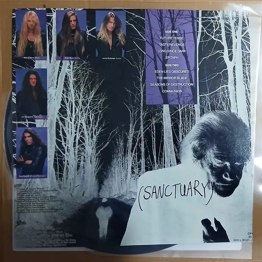 [SOLD OUT] (글확인) 심포닉 헤비메탈 Sanctuary 라이센스 LP 가사재중