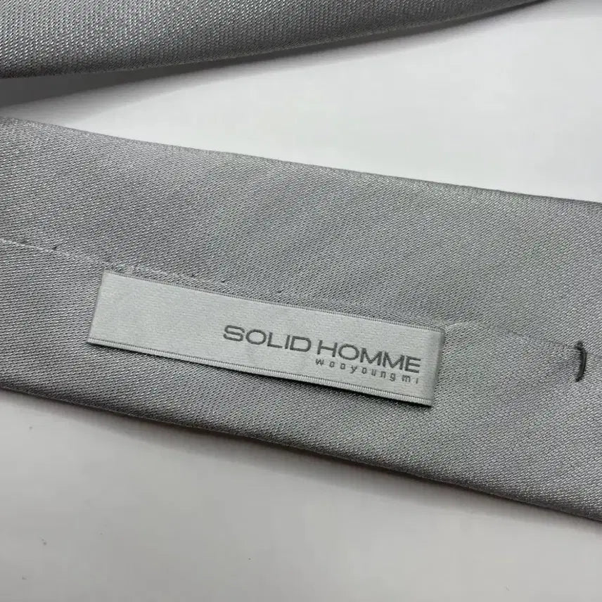 [BUNJANG] Solid Homme Silk Tie Silver / 솔리드옴므 실크 넥타이 실버