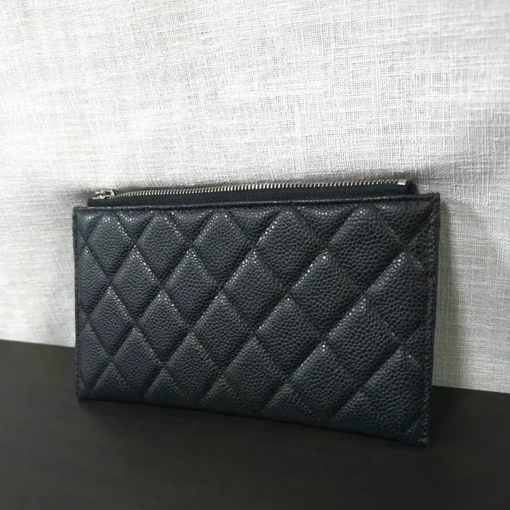[SOLD OUT] 샤넬 정품 클래식 캐비어 스몰 클러치 백 미니 파우치 카드 지갑