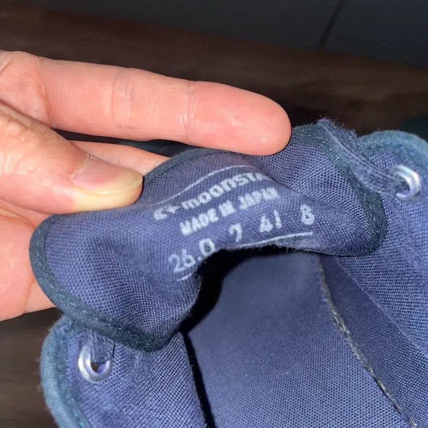 [BUNJANG] Moonstar x Studio Nicholson Navy Sneakers / 문스타 x 스튜디오니콜슨 네이비