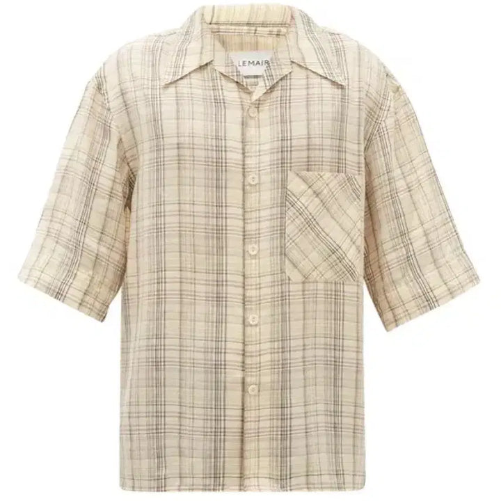 [SOLD OUT] 르메르 컨버터블 체크셔츠 48