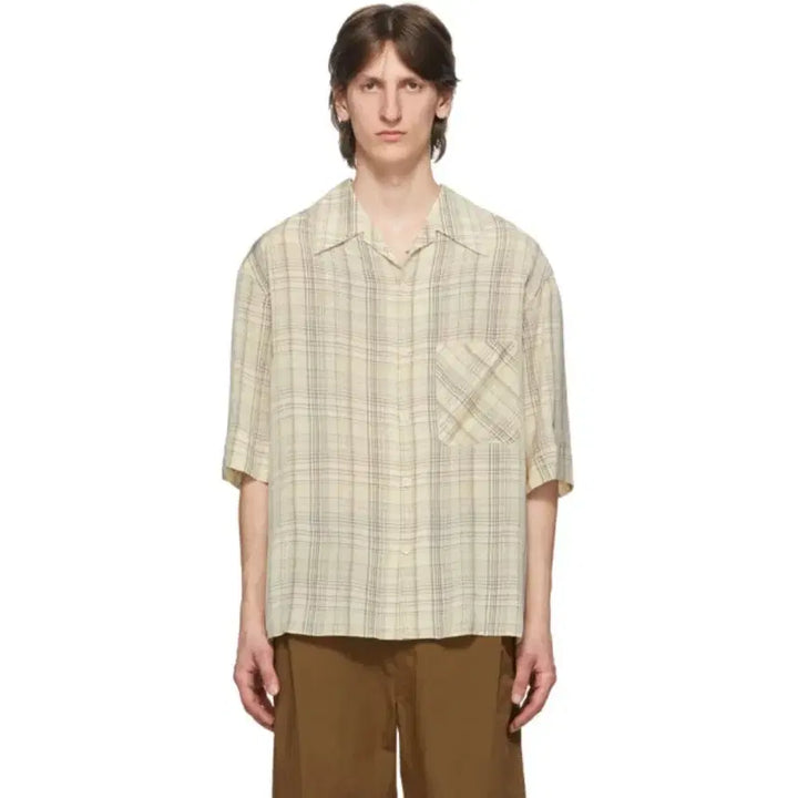 [SOLD OUT] 르메르 컨버터블 체크셔츠 48