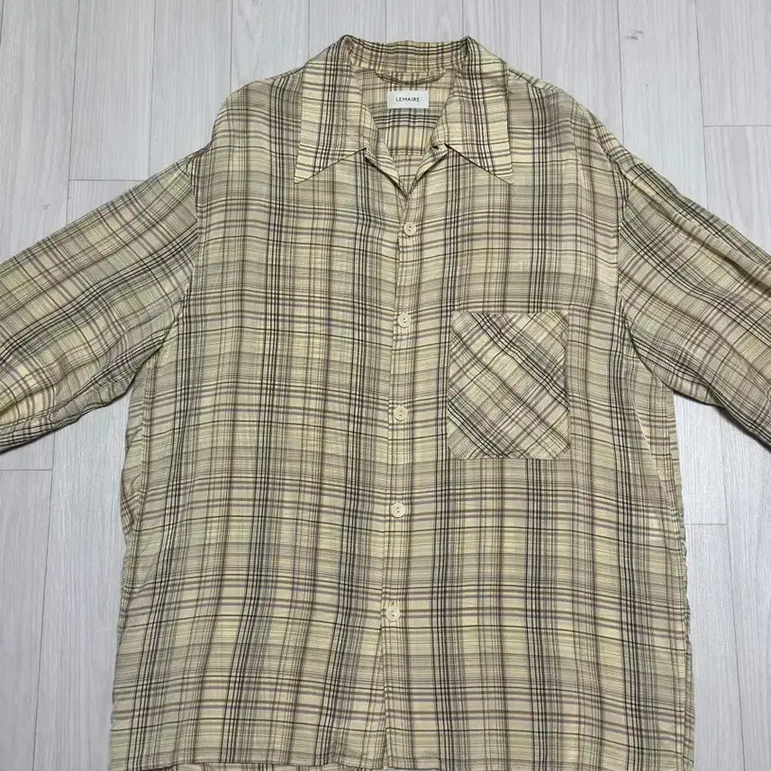 [SOLD OUT] 르메르 컨버터블 체크셔츠 48