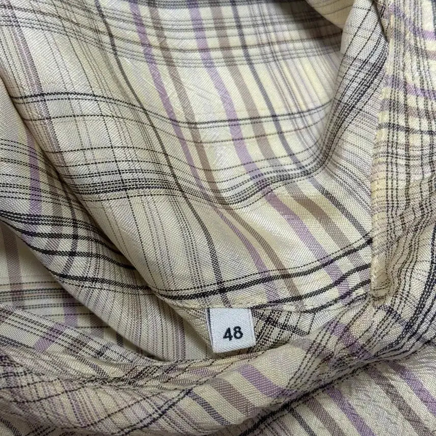 [SOLD OUT] 르메르 컨버터블 체크셔츠 48
