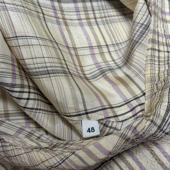 [SOLD OUT] 르메르 컨버터블 체크셔츠 48