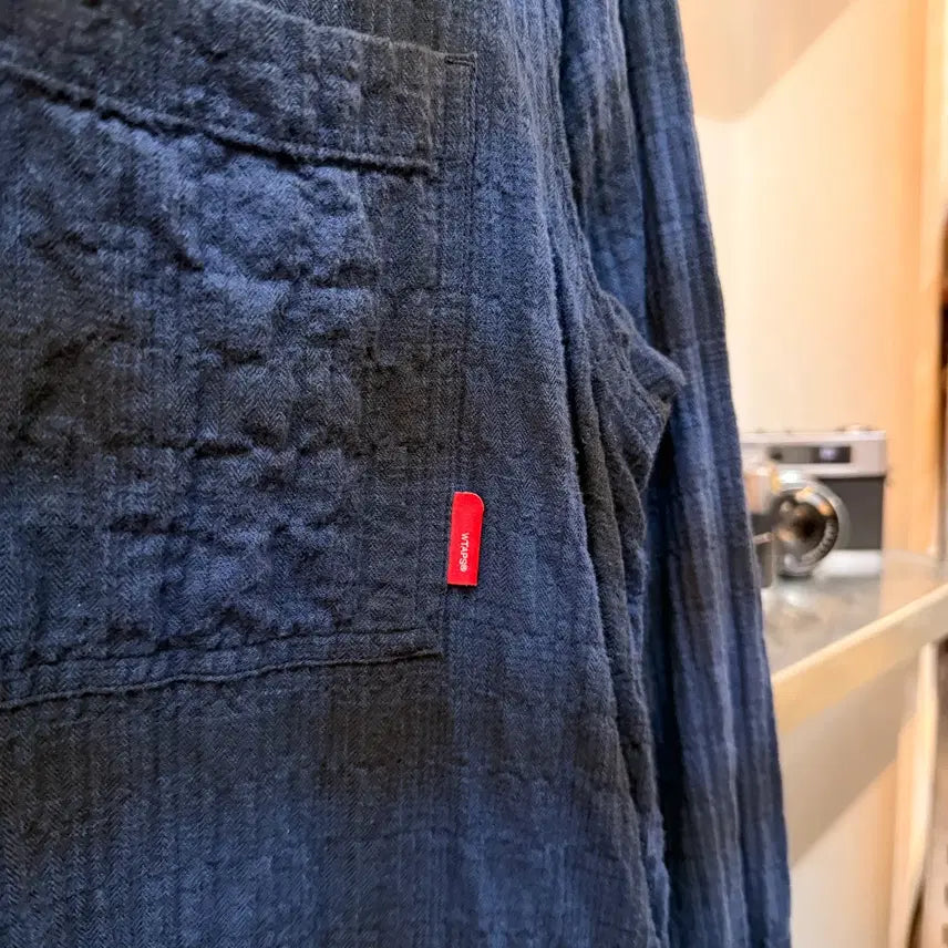 [BUNJANG] WTAPS Seersucker Flannel Pattern Shirt Jacket / 12SS 더블탭스 시어서커 플란넬패턴 셔츠 자켓 홈웨어