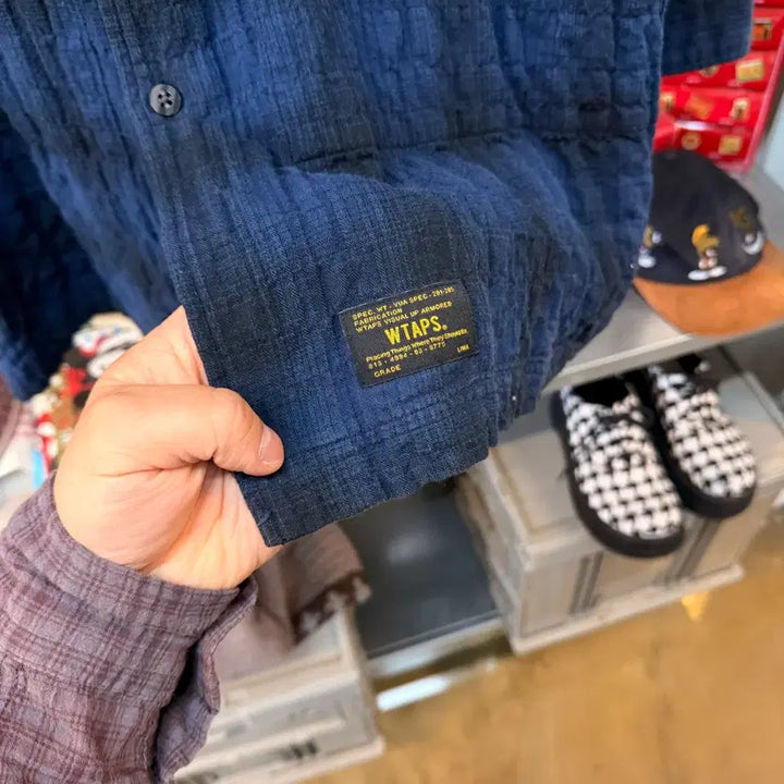 [BUNJANG] WTAPS Seersucker Flannel Pattern Shirt Jacket / 12SS 더블탭스 시어서커 플란넬패턴 셔츠 자켓 홈웨어