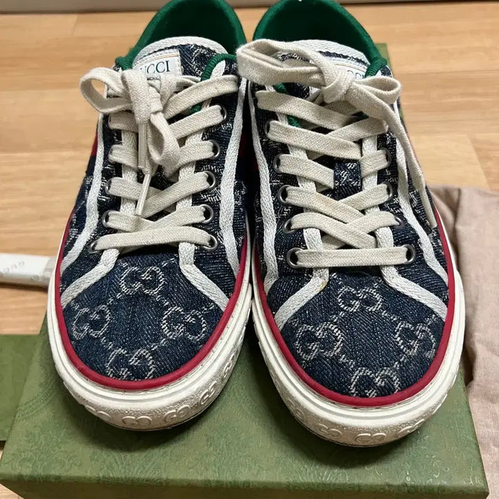 [BUNJANG] Gucci 225 Denim Sneakers / 백화점정품 구찌 225 데님 스니커즈