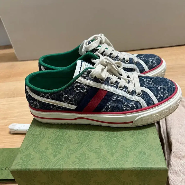 [BUNJANG] Gucci 225 Denim Sneakers / 백화점정품 구찌 225 데님 스니커즈