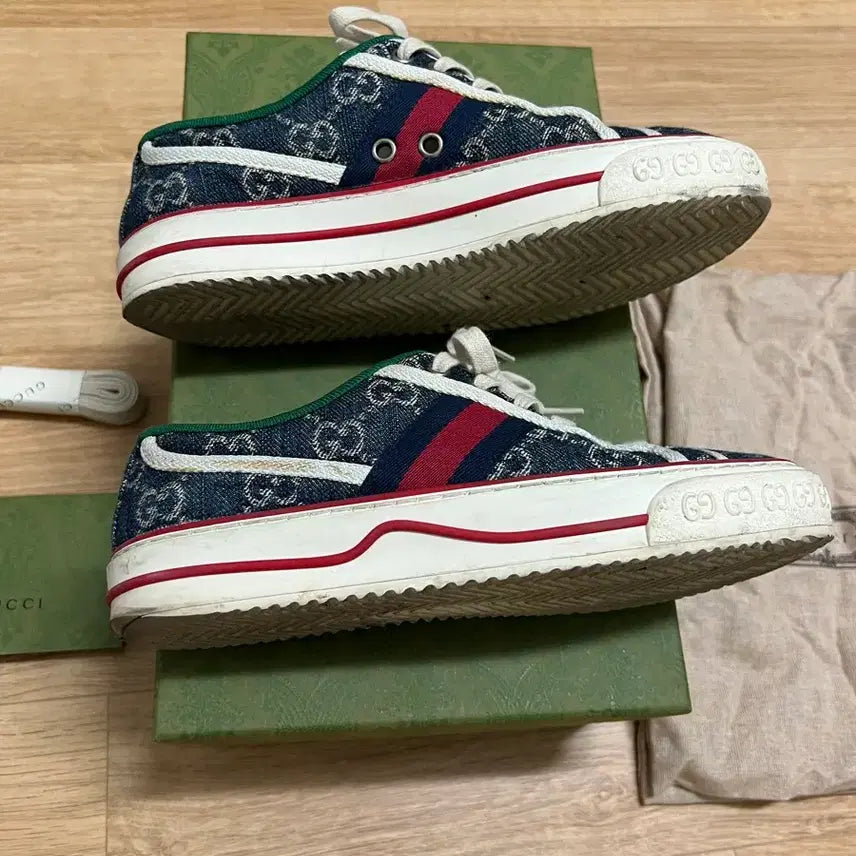 [BUNJANG] Gucci 225 Denim Sneakers / 백화점정품 구찌 225 데님 스니커즈