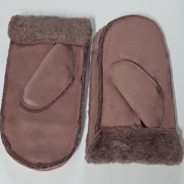 [BUNJANG] Jill Stuart Mauton Mittens / 질스튜어트 무스탕 벙어리 장갑