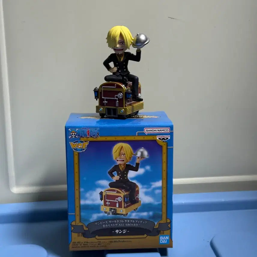[BUNJANG] One Piece World Collectable Sanji Figure / 원피스 월콜 무기와라 기차 상디 피규어