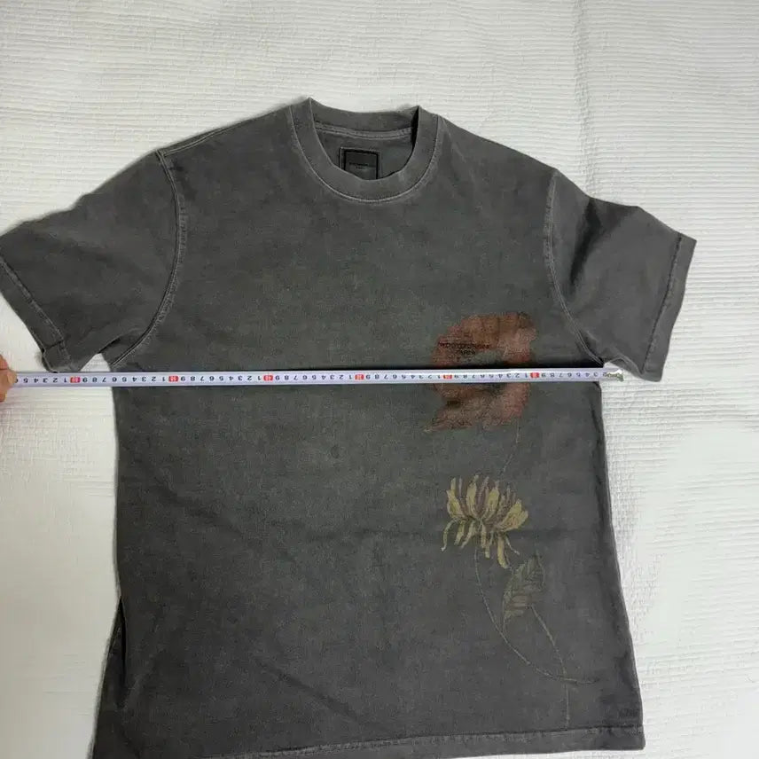 [SOLD OUT] 우영미 페이드플라워  그레이 반팔티셔츠 44
