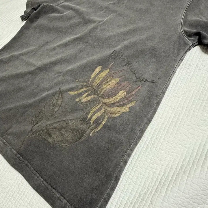 [SOLD OUT] 우영미 페이드플라워  그레이 반팔티셔츠 44
