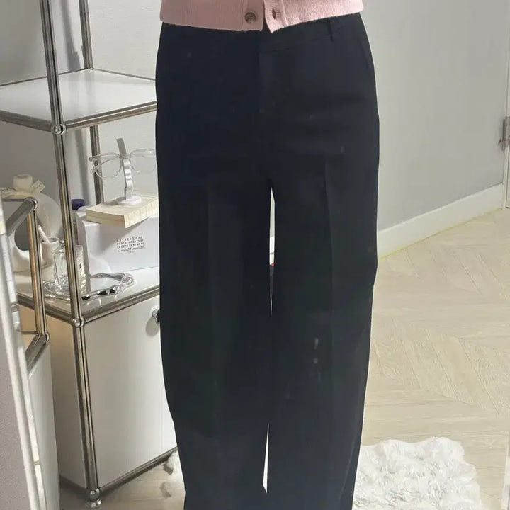 [BUNJANG] On&amp;On Black Wide Slacks Size 10 / 온앤온 블랙 와이드 슬랙스 10(219,000원)