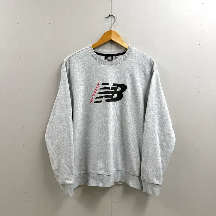 [BUNJANG] New Balance Sweatshirt Gray / 남성 100 L / 뉴발란스 스웻 맨투맨 그레이