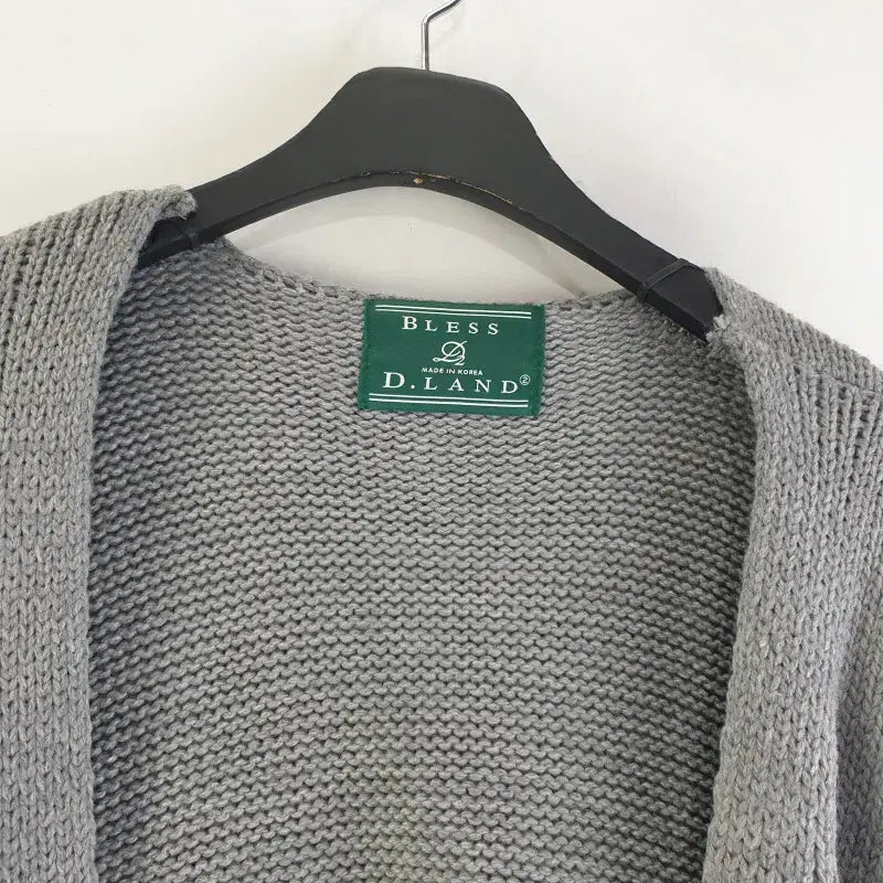 [BUNJANG] DLAND Gray Knit Long Cardigan / DLAND 여성2SIZE 그레이 니트 롱가디건 M5764