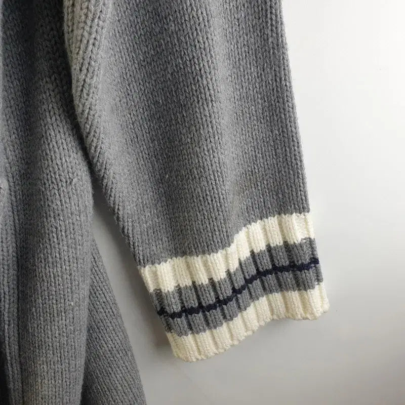[BUNJANG] DLAND Gray Knit Long Cardigan / DLAND 여성2SIZE 그레이 니트 롱가디건 M5764