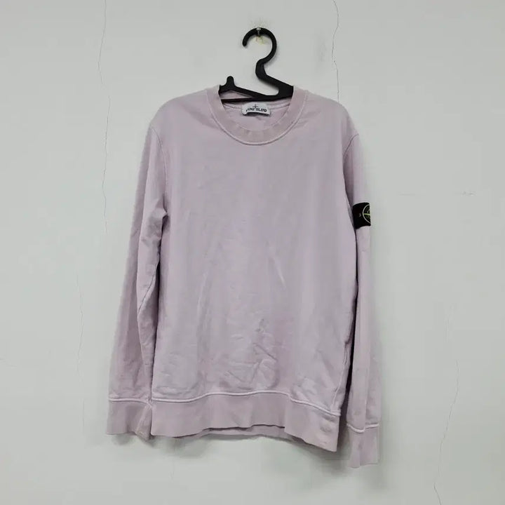 [BUNJANG] Stone Island Crewneck Sweatshirt L Rose Pink / 스톤아일랜드 매장판 와펜 크루넥 스웨트셔츠 맨투맨 티셔츠 L 로즈 핑크