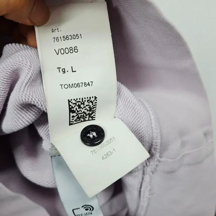[BUNJANG] Stone Island Crewneck Sweatshirt L Rose Pink / 스톤아일랜드 매장판 와펜 크루넥 스웨트셔츠 맨투맨 티셔츠 L 로즈 핑크