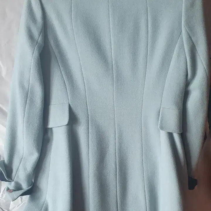 [BUNJANG] SOUP Double Button A-Line Coat Mint / SOUP 슾 더블 버튼 코트 민트색