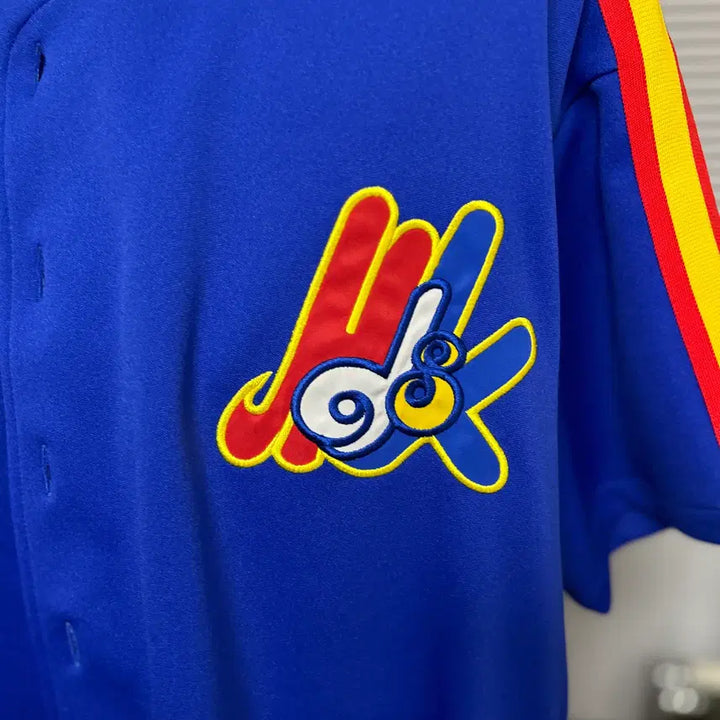 [BUNJANG] MINDSEEKER Lettering Embroidered Baseball Jersey / 마인드시커 MINDSEEKER  레터링 자수 베이스볼져지 S