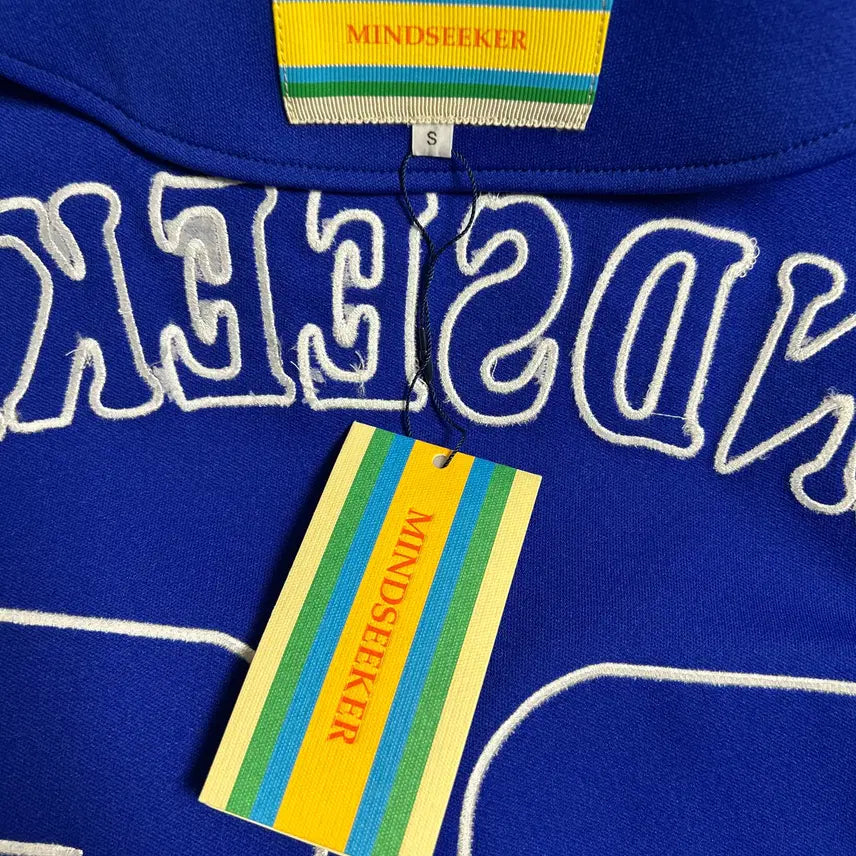 [BUNJANG] MINDSEEKER Lettering Embroidered Baseball Jersey / 마인드시커 MINDSEEKER  레터링 자수 베이스볼져지 S