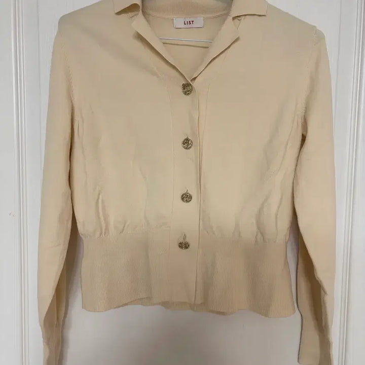[SOLD OUT] LIST 아이보리 카라 가디건 55