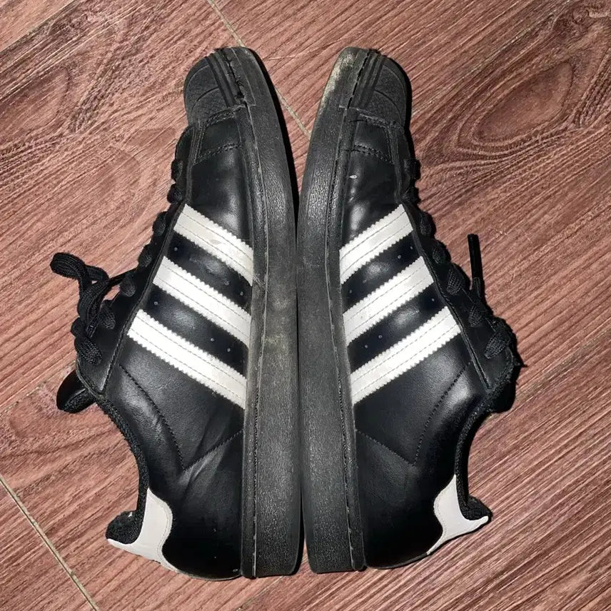 [BUNJANG] Adidas Superstar Black White Sneakers / 아디다스 슈퍼스타 블랙 화이트