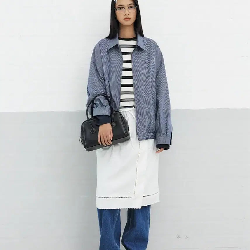 [BUNJANG] Grove White Midi Skirt / 그로브 스커트